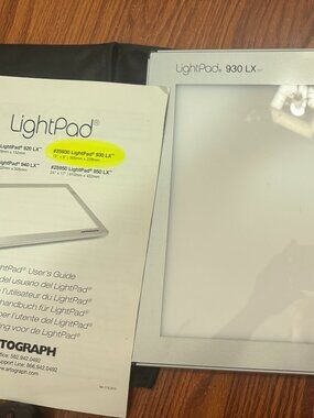 Artograph LightPad 930 LX LED Tracing Light Box 12" x 9" - Dimmable + bag